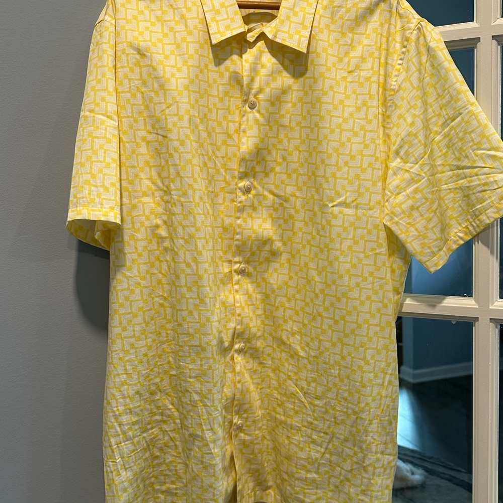 Ted Baker Yellow Casual Button Down Shirt
